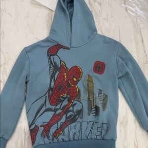 Marvel Spider-Man Cityscape Blue Hoodie